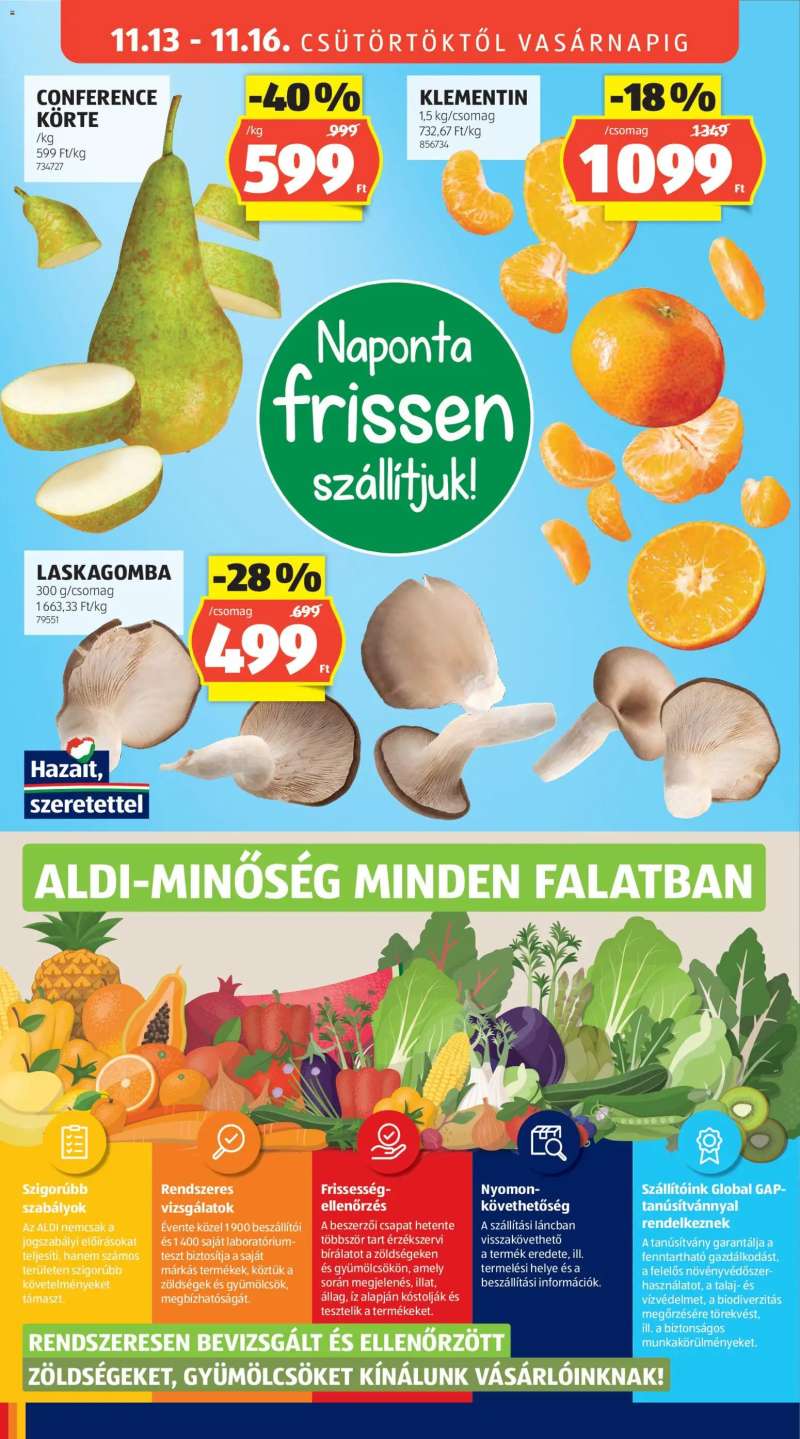 Aldi Akciós újság Aldi 8 oldal
