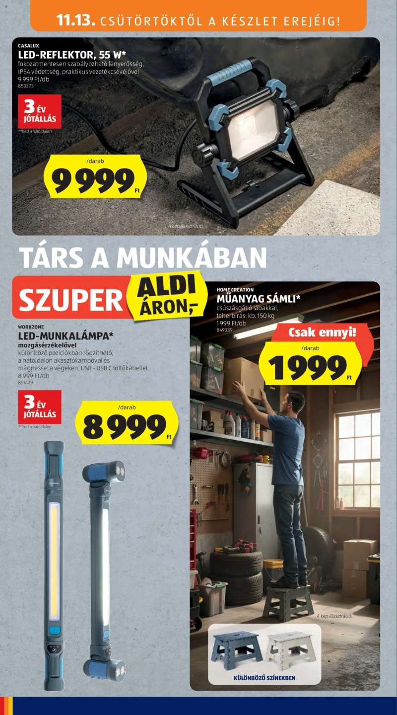 Aldi Középső sor termékei 8 oldal
