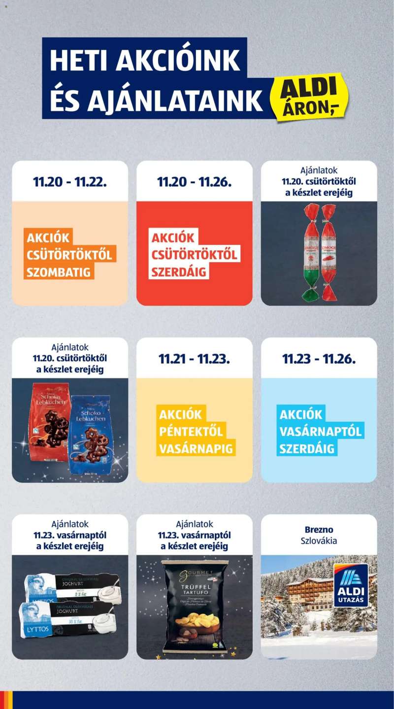 Aldi Akciós újság Aldi 2 oldal
