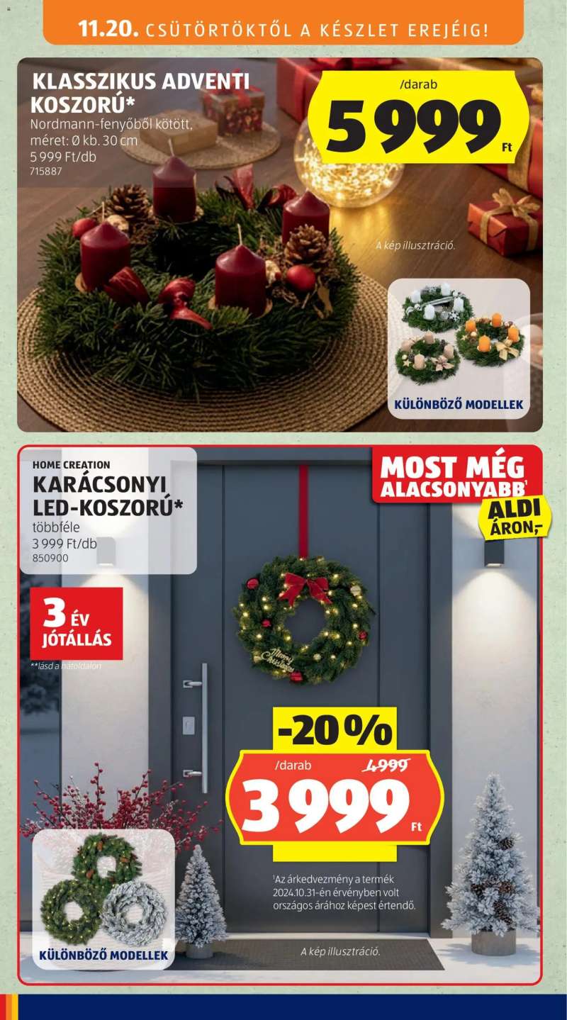 Aldi Akciós újság Aldi 4 oldal