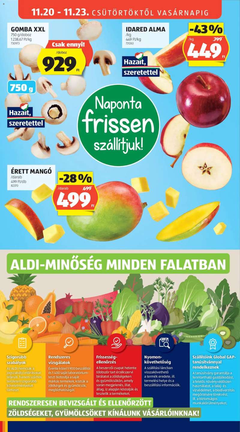 Aldi Akciós újság Aldi 6 oldal