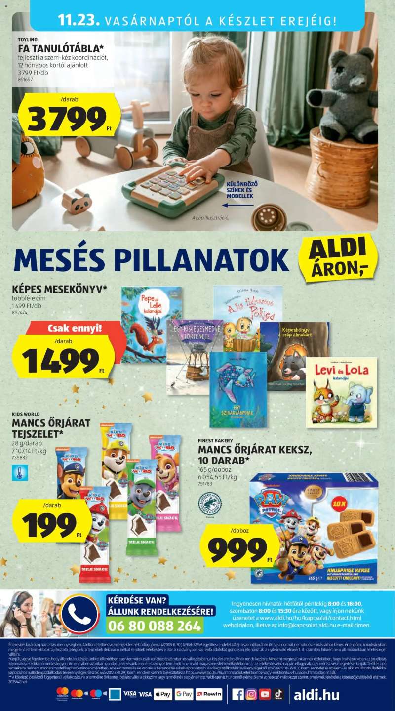 Aldi Középső sor termékei 18 oldal