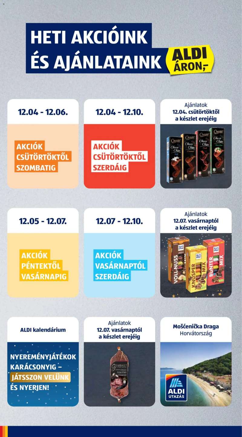 Aldi Akciós újság Aldi 2 oldal