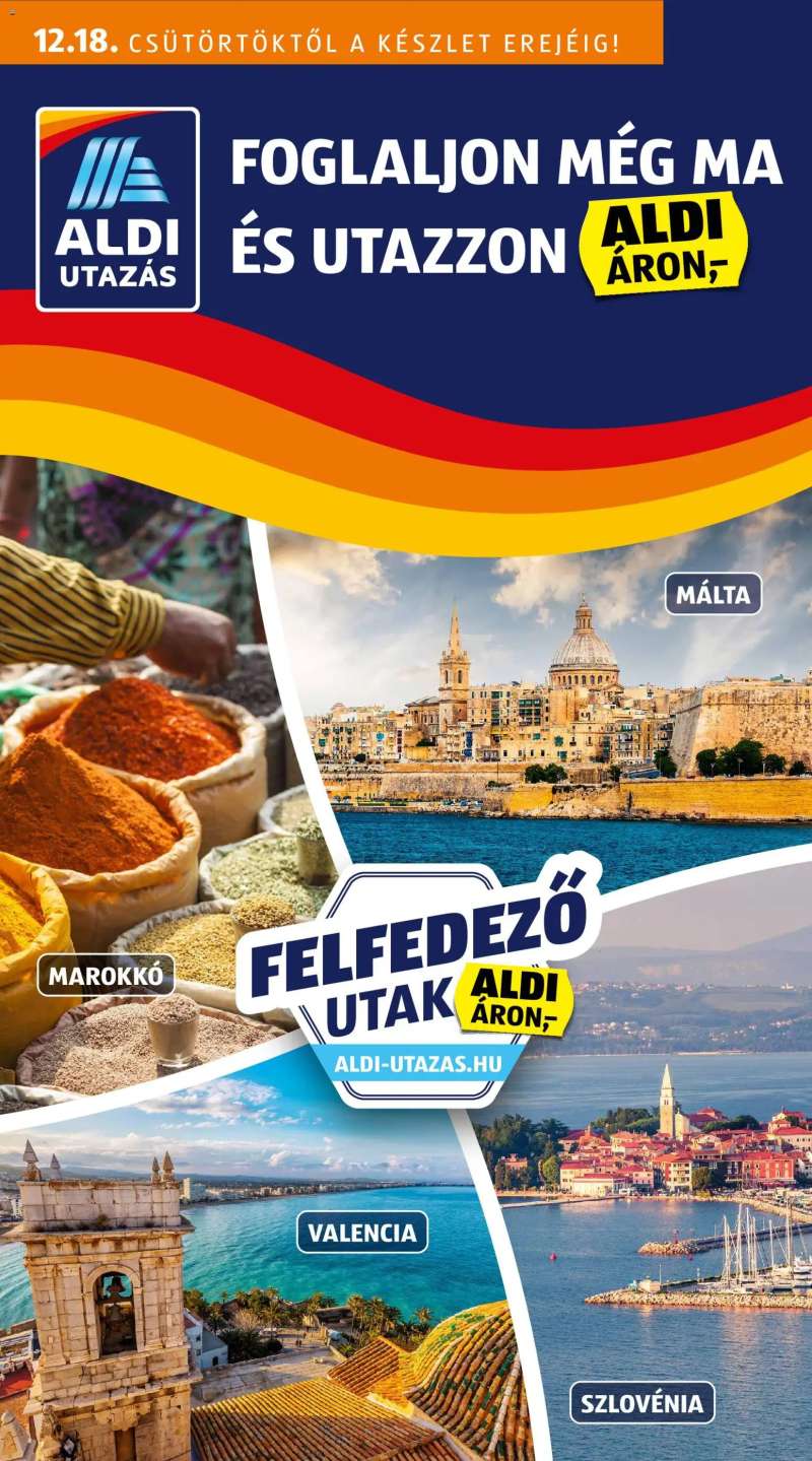 Aldi Utazás katalógus 1 oldal