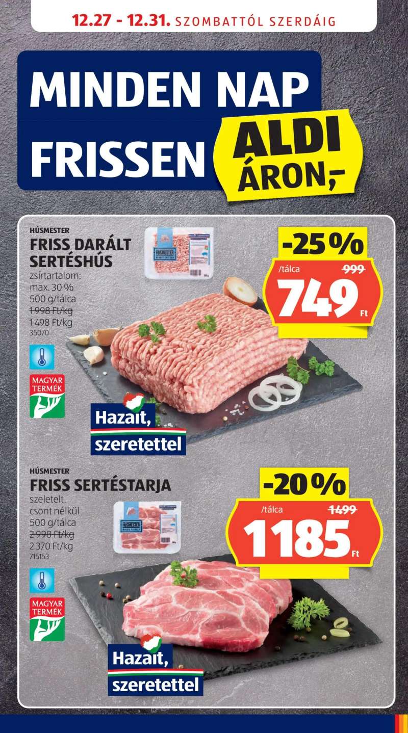 Aldi Akciós újság Aldi 27 oldal