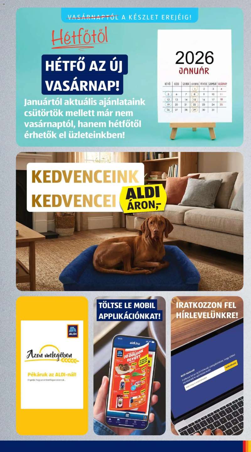 Aldi Akciós újság Aldi 3 oldal