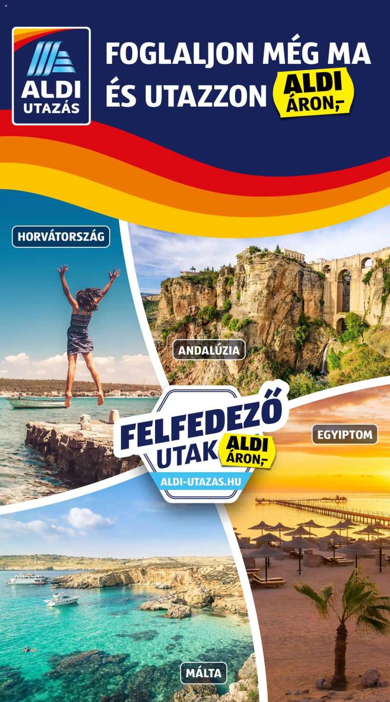 Aldi Utazás katalógus 3 oldal