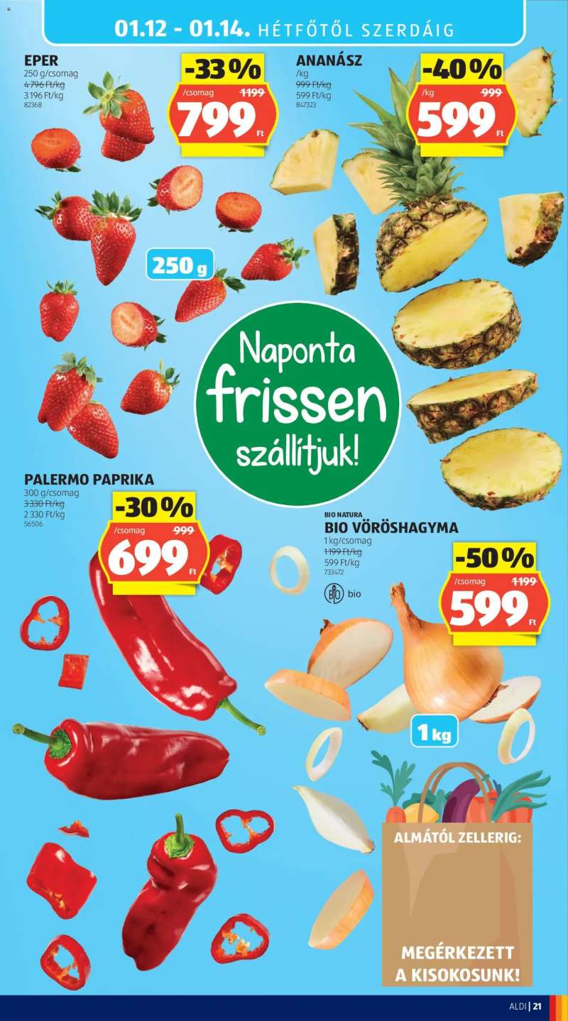 Aldi Akciós újság Aldi 27 oldal