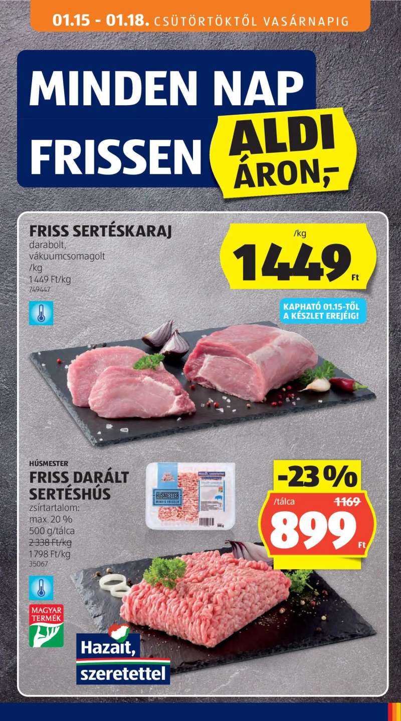 Aldi Akciós újság Aldi 17 oldal