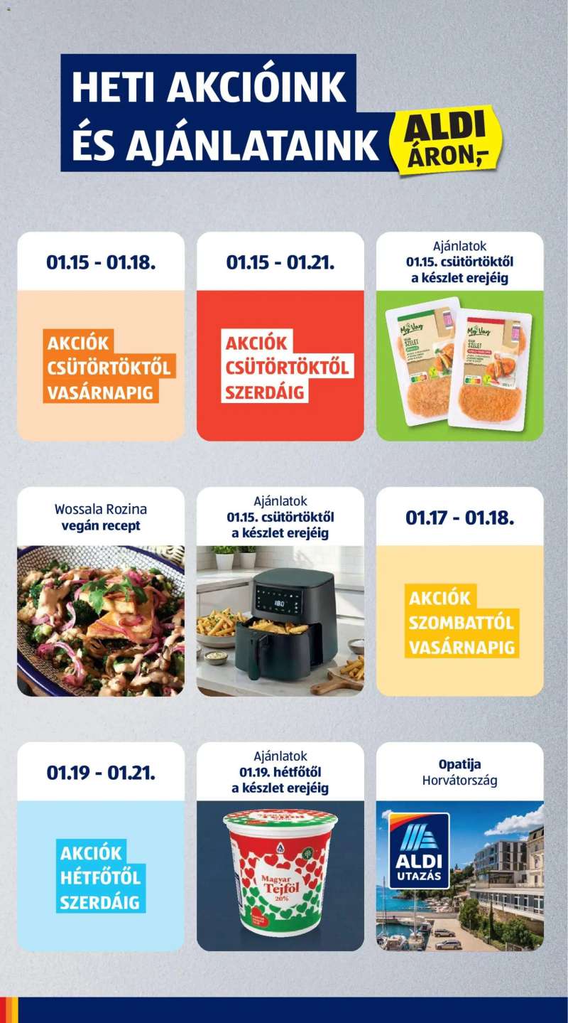 Aldi Akciós újság Aldi 2 oldal