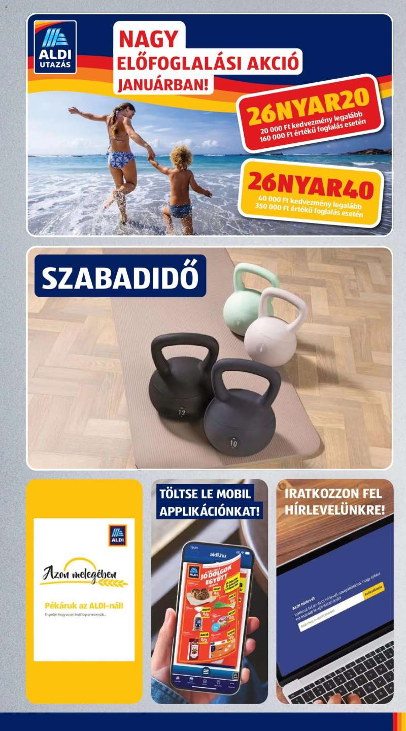 Aldi Akciós újság Aldi 3 oldal