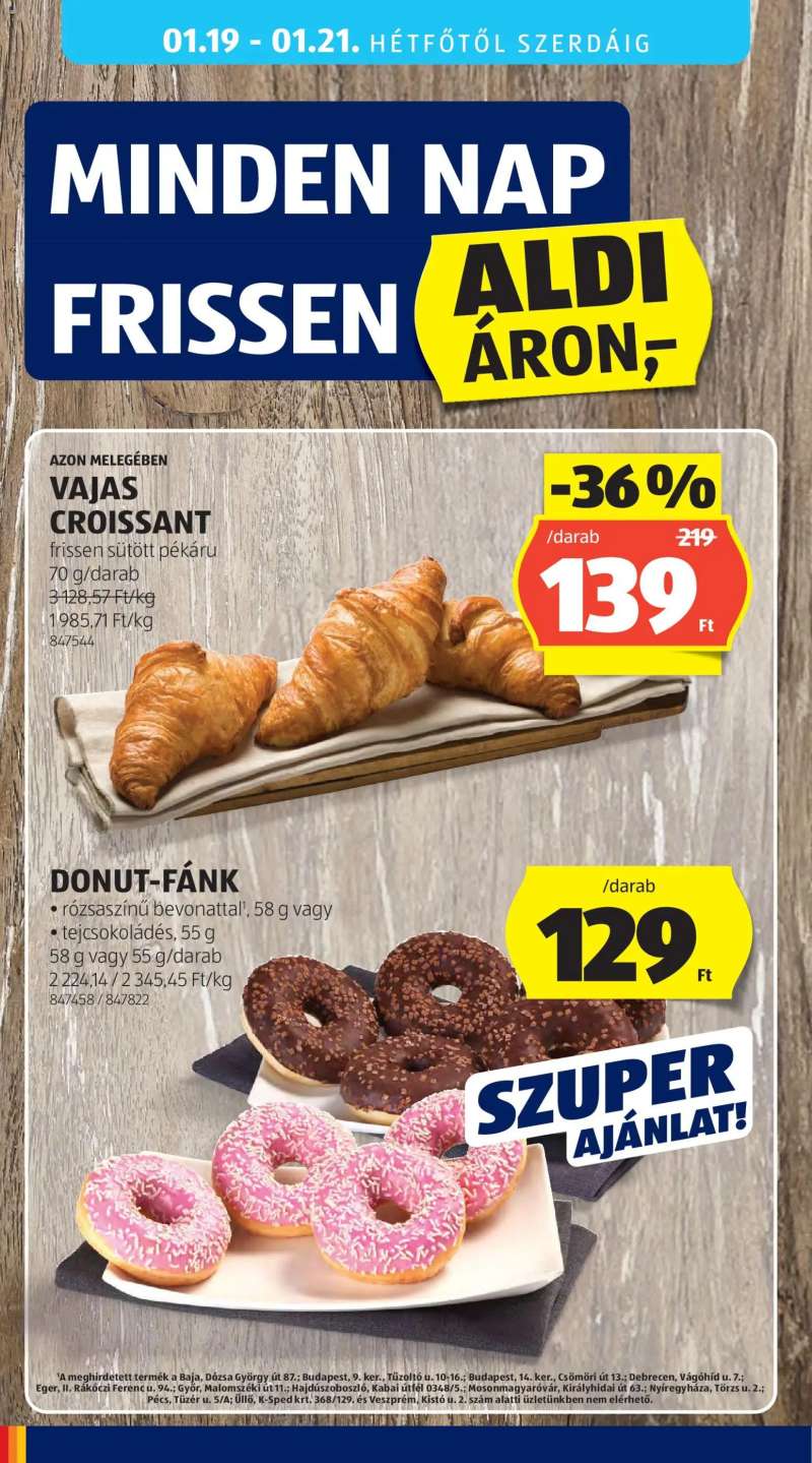 Aldi Akciós újság Aldi 36 oldal