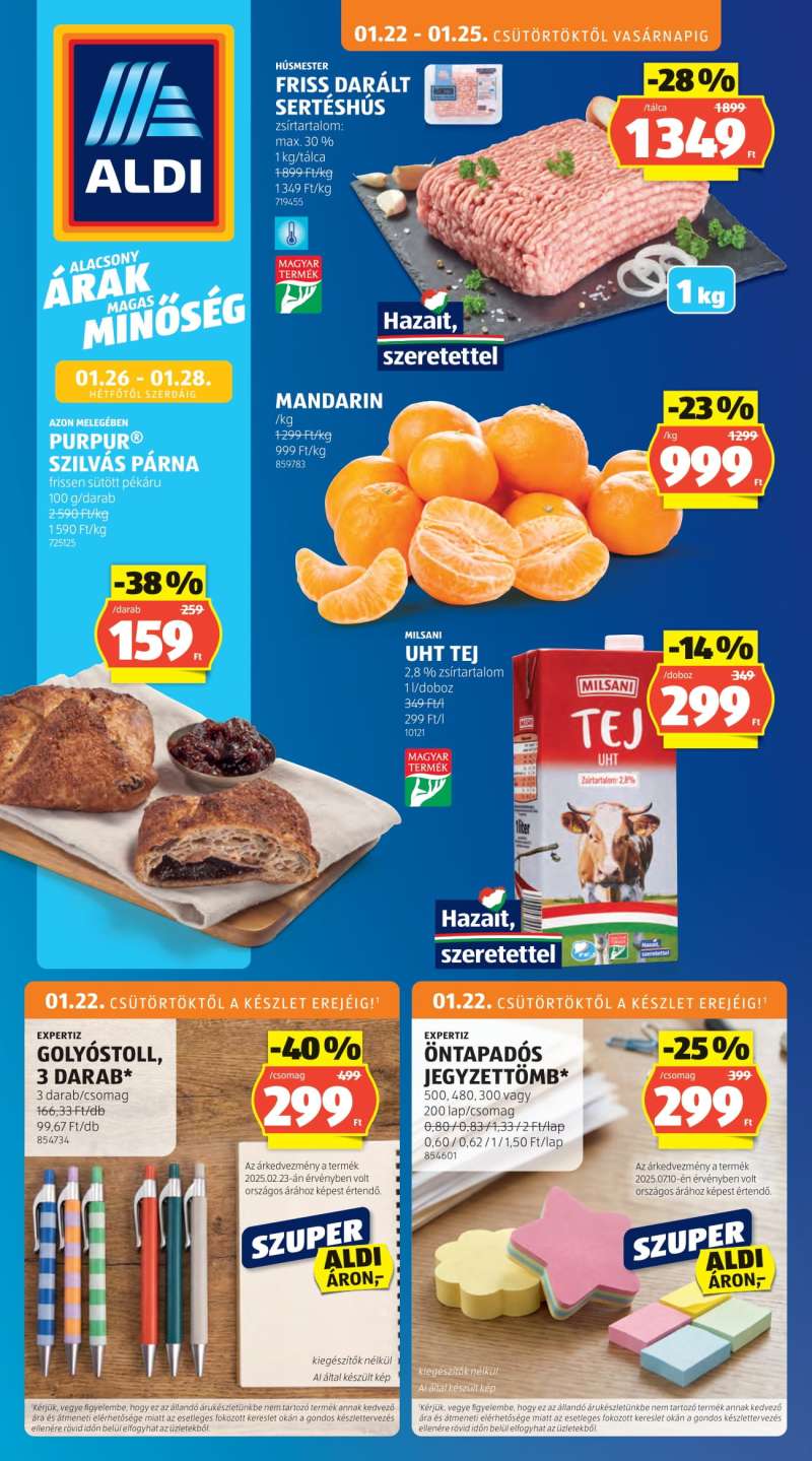 Aldi Akciós Újság 1 oldal