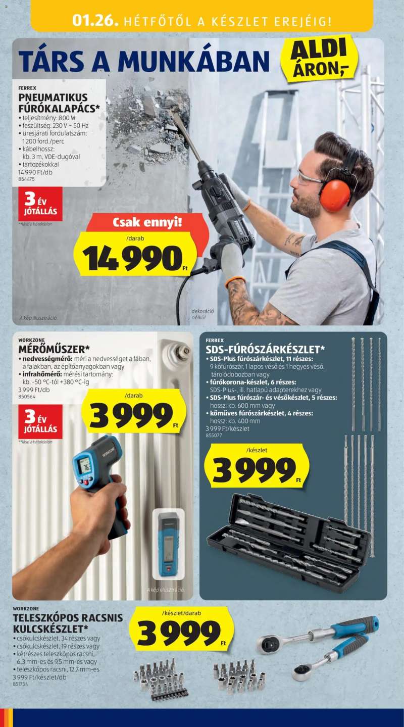 Aldi Középső sor termékei 16 oldal