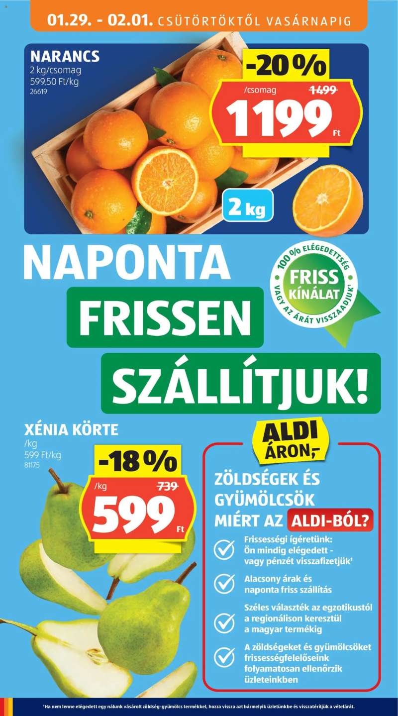 Aldi Akciós újság Aldi 12 oldal