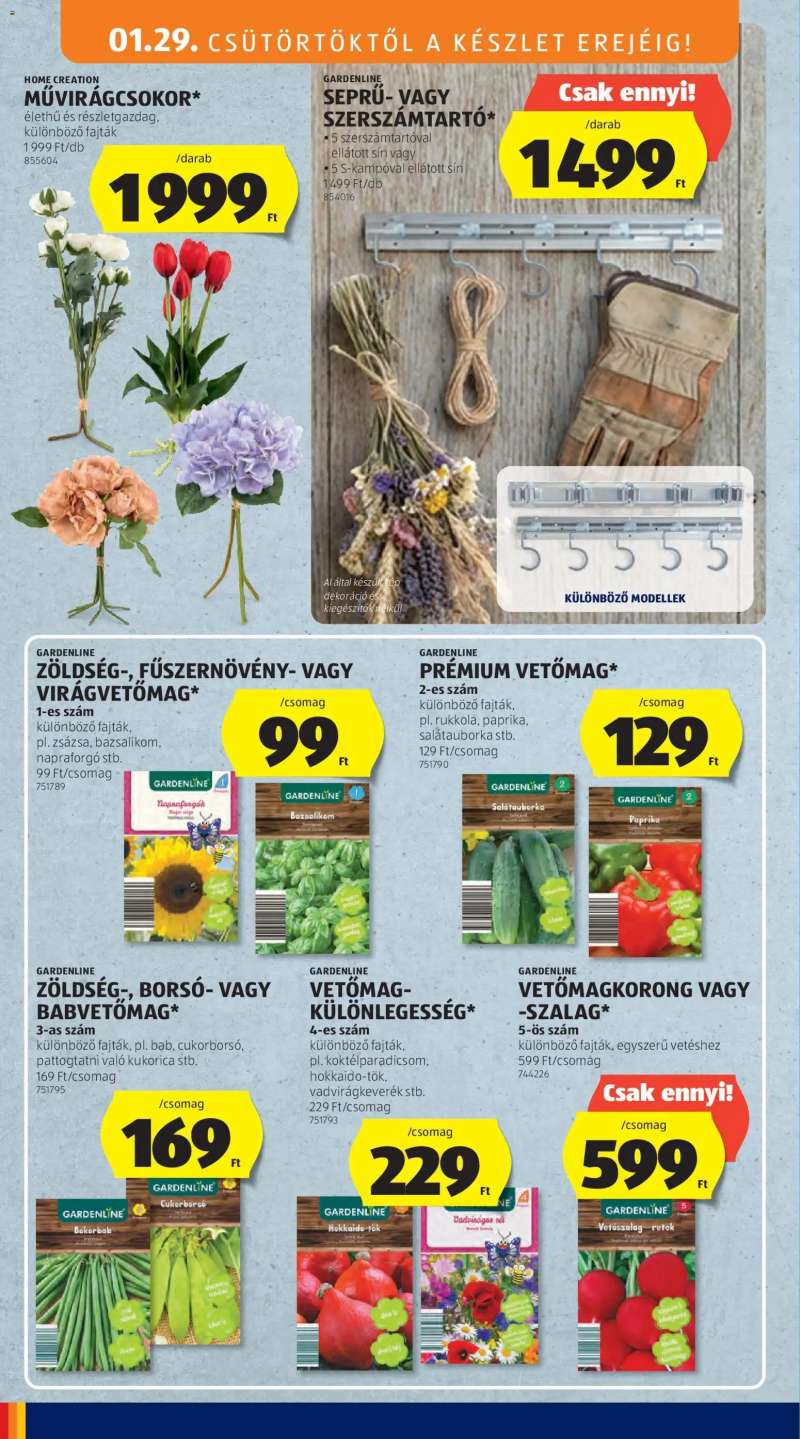 Aldi Középső sor termékei 10 oldal