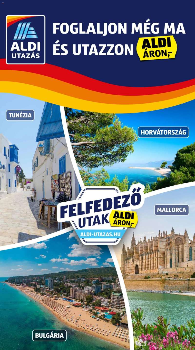 Aldi Utazás katalógus 3 oldal