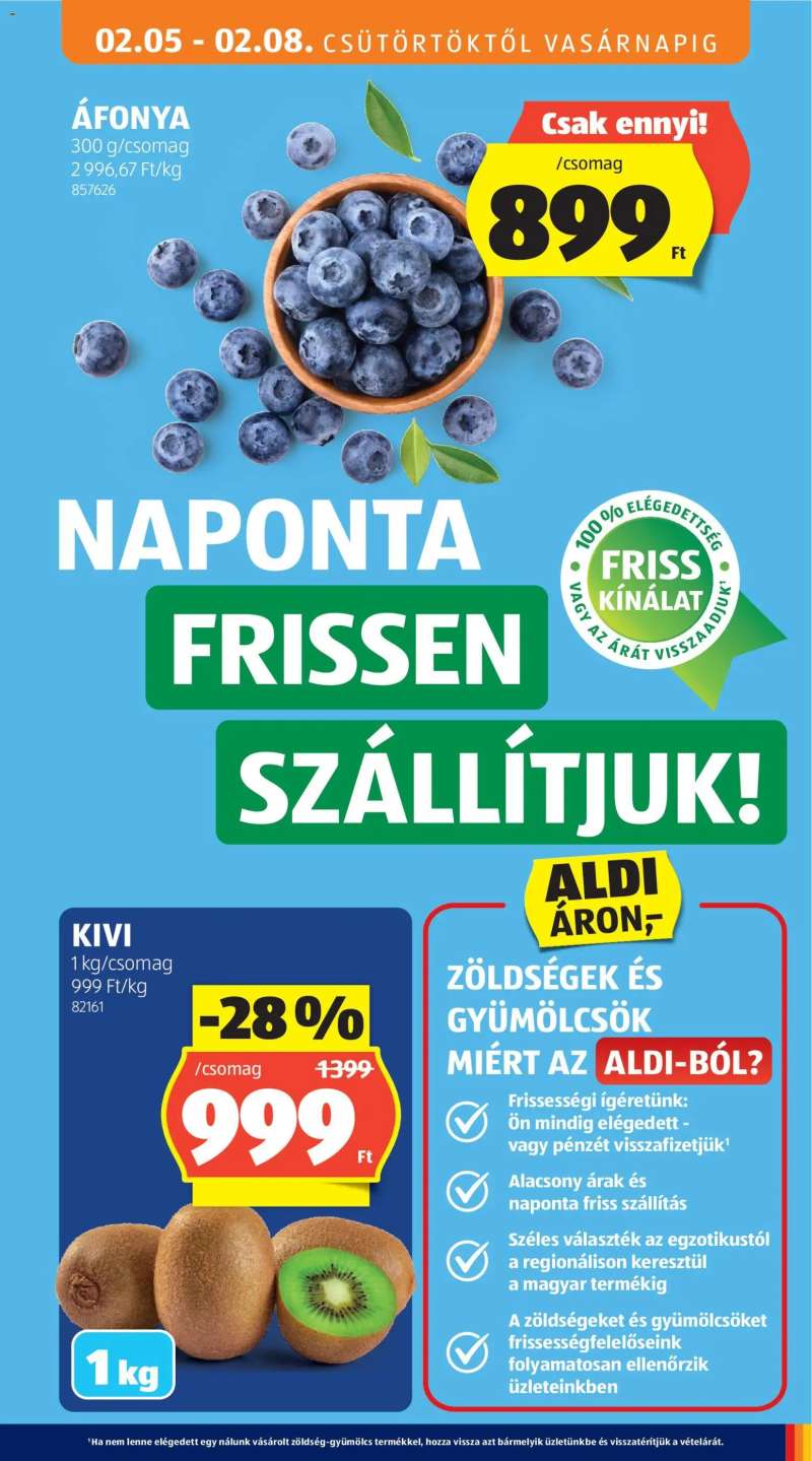 Aldi Akciós újság Aldi 13 oldal