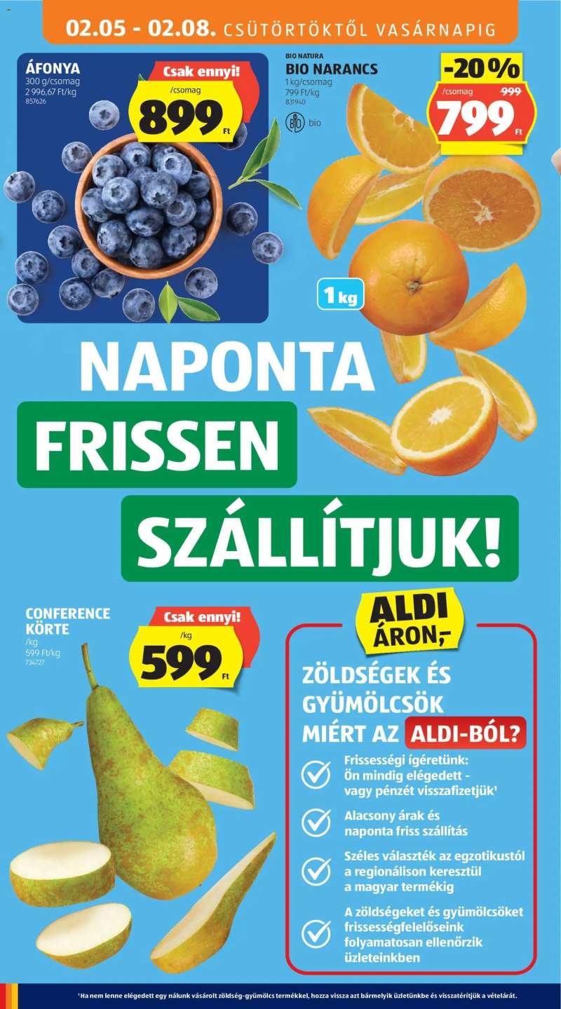 Aldi Akciós újság Aldi 4 oldal