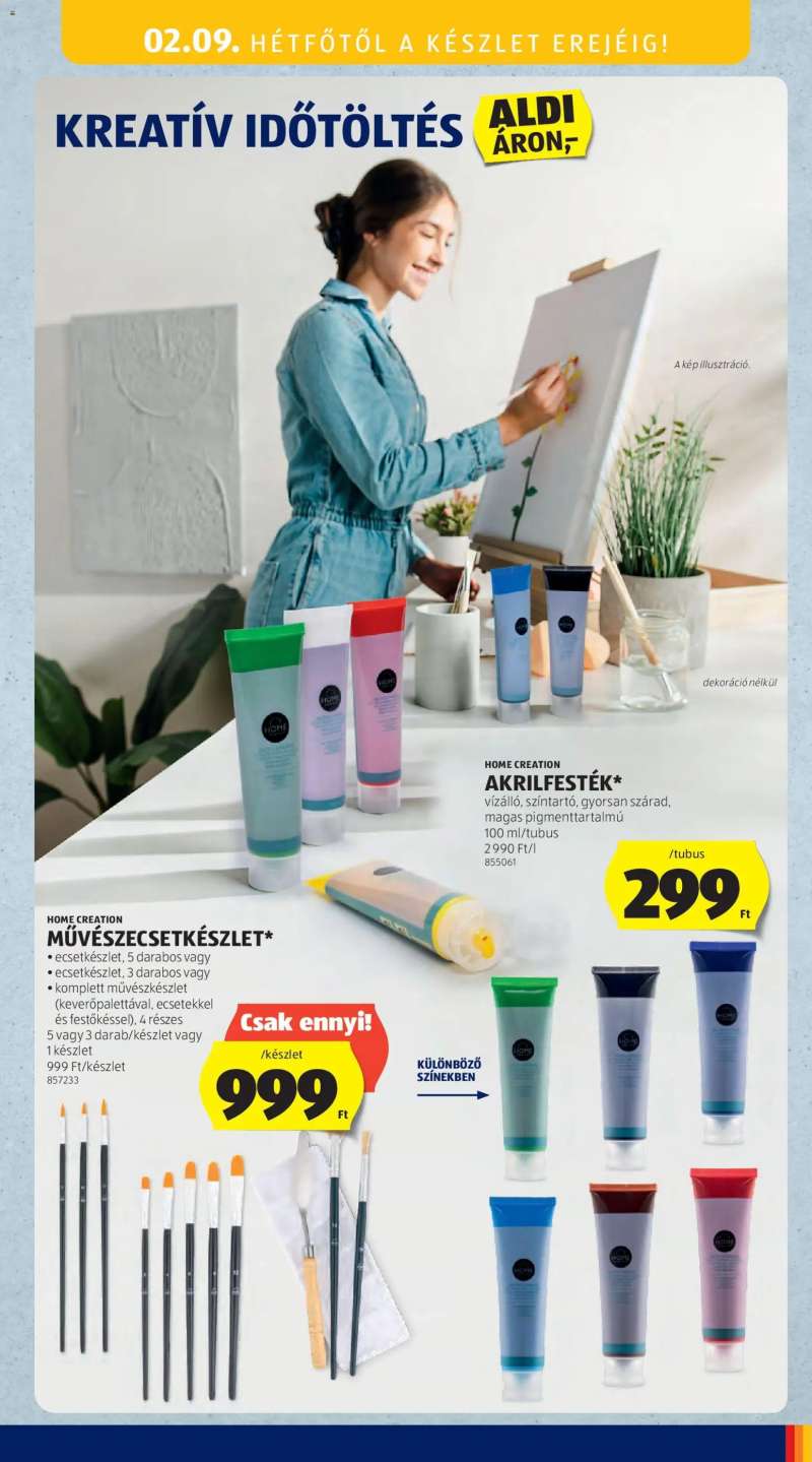 Aldi Középső sor termékei 15 oldal