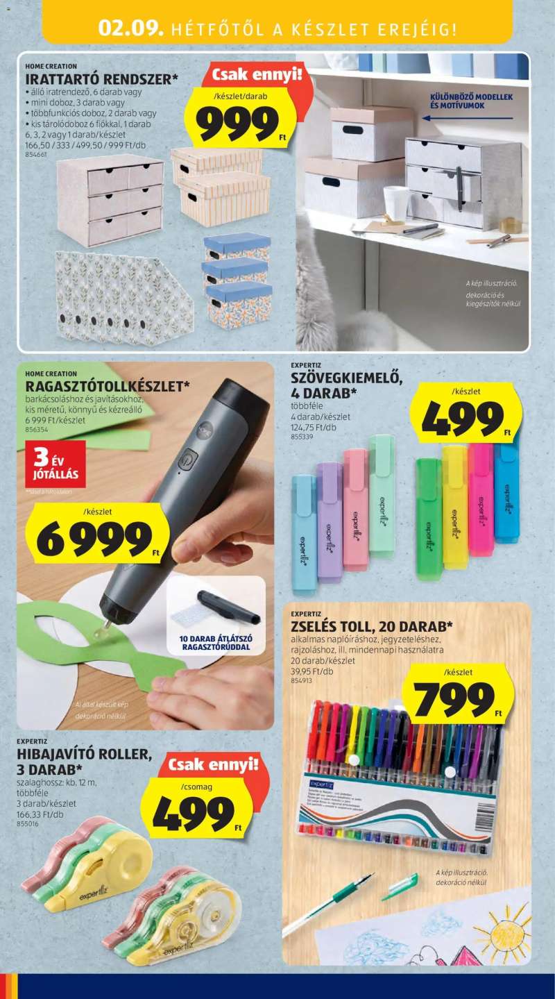 Aldi Középső sor termékei 16 oldal