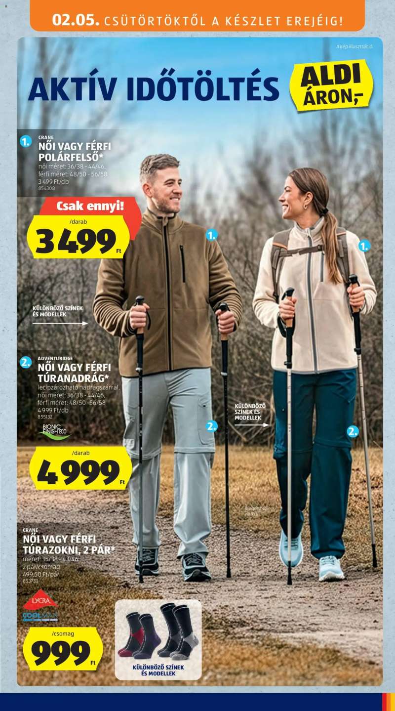 Aldi Középső sor termékei 3 oldal