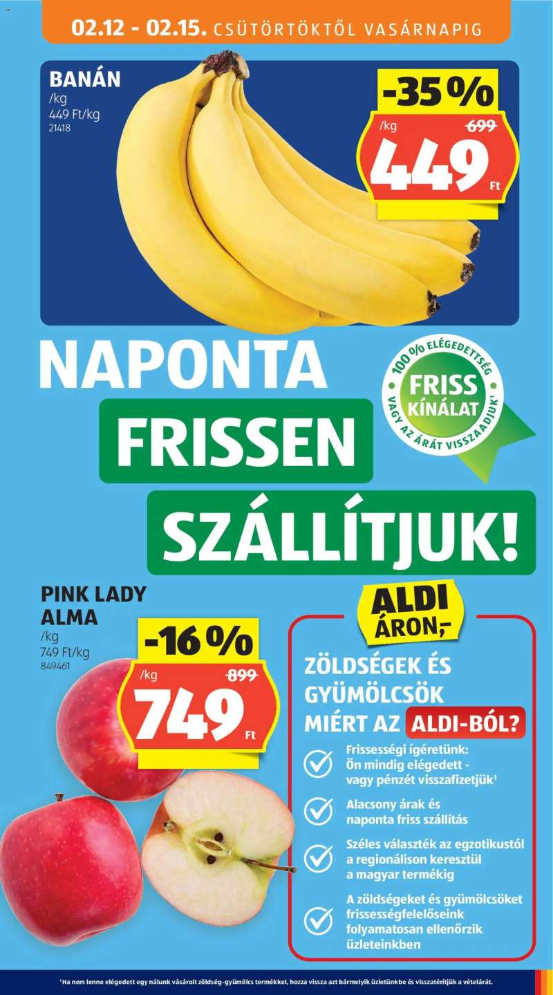 Aldi Akciós újság Aldi 13 oldal