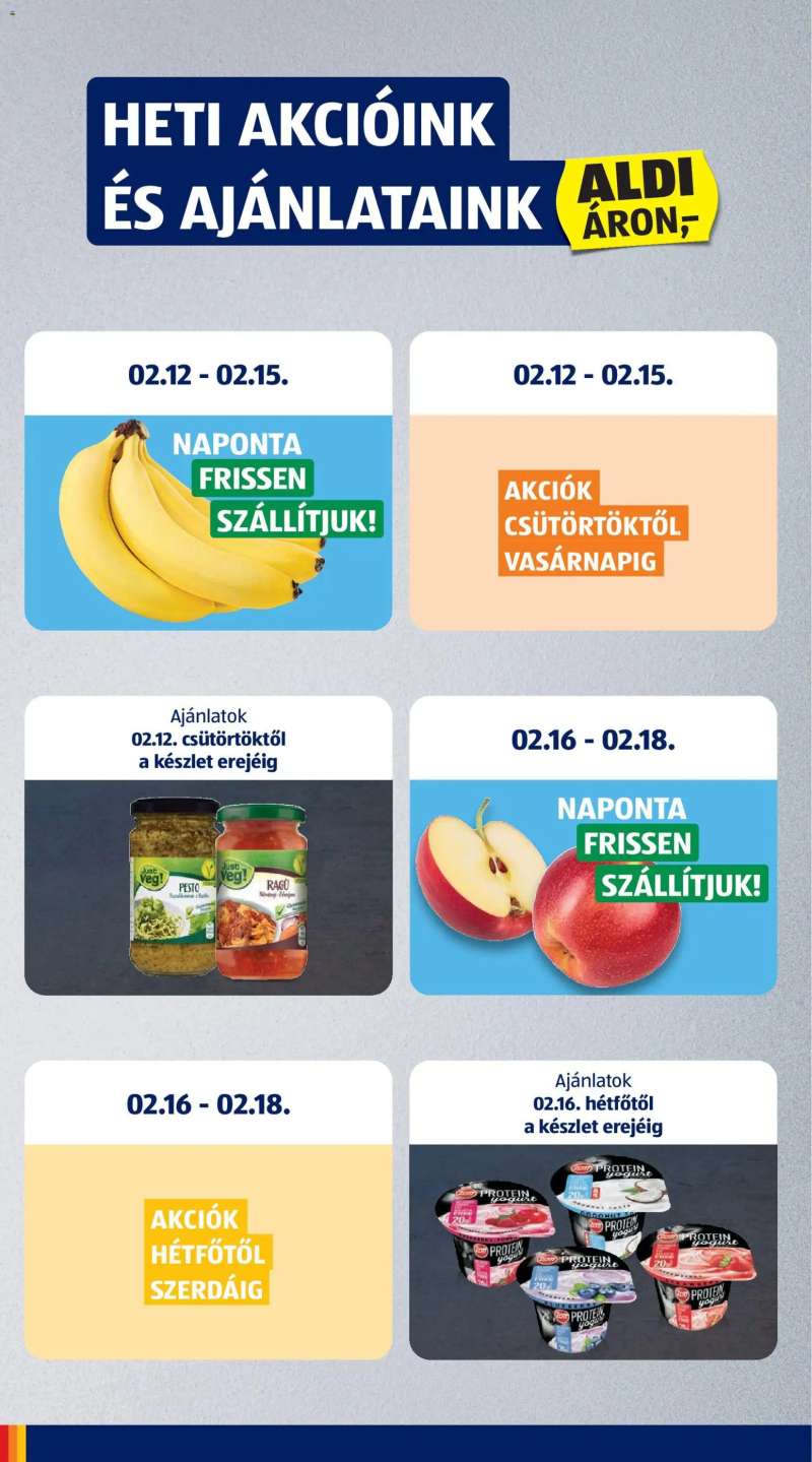 Aldi Akciós újság Aldi 2 oldal
