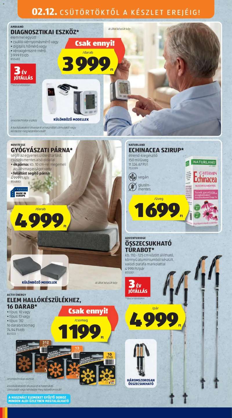Aldi Középső sor termékei 8 oldal