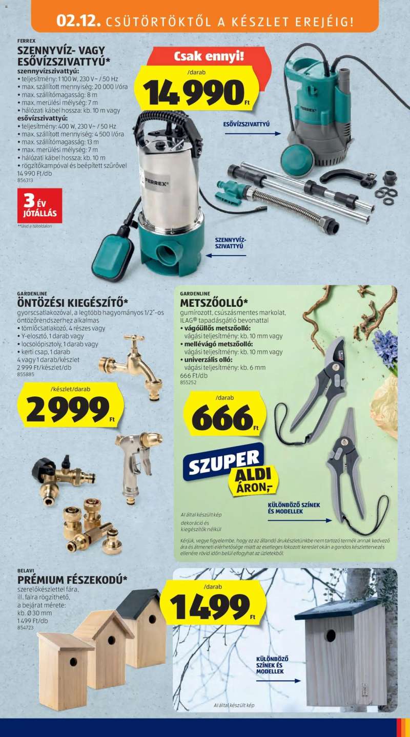 Aldi Középső sor termékei 9 oldal