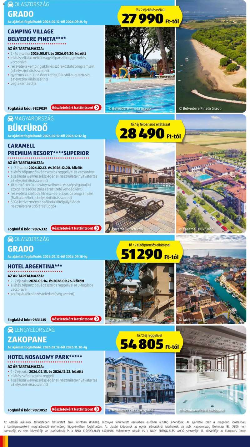 Aldi Utazás katalógus 2 oldal