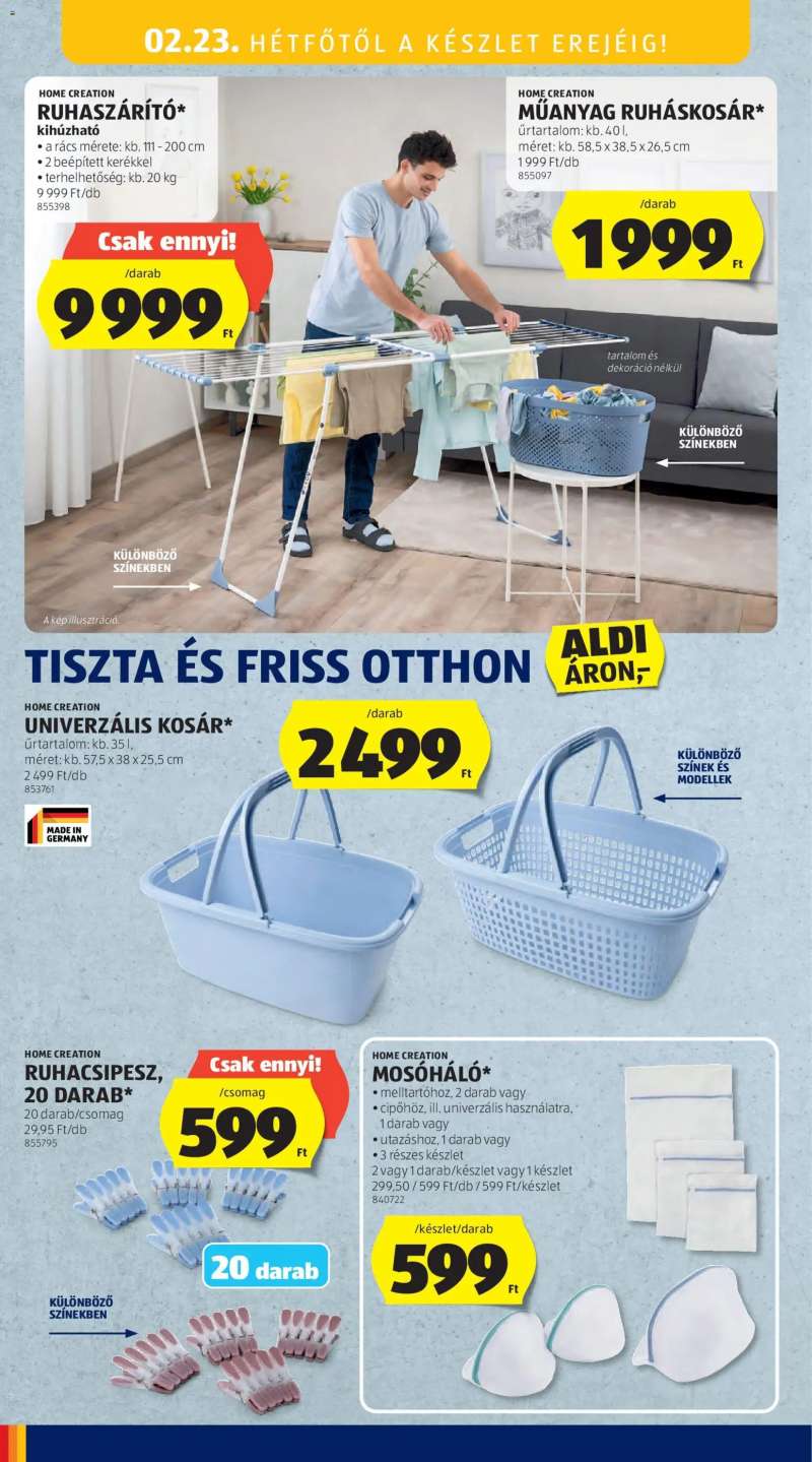 Aldi Középső sor termékei 12 oldal