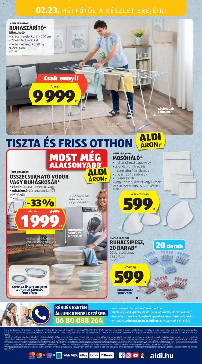 Aldi Középső sor termékei 16 oldal