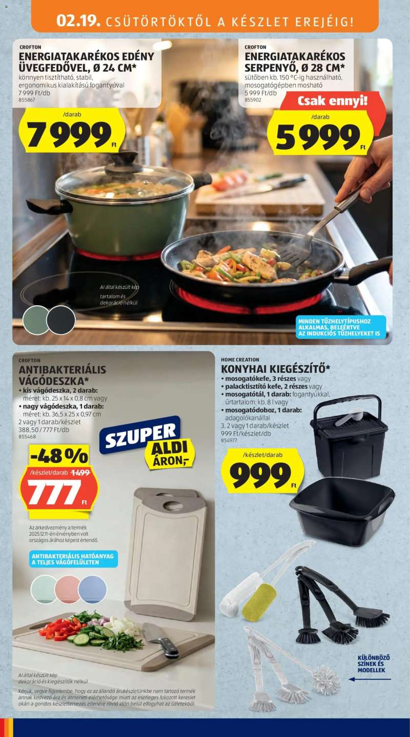 Aldi Középső sor termékei 2 oldal