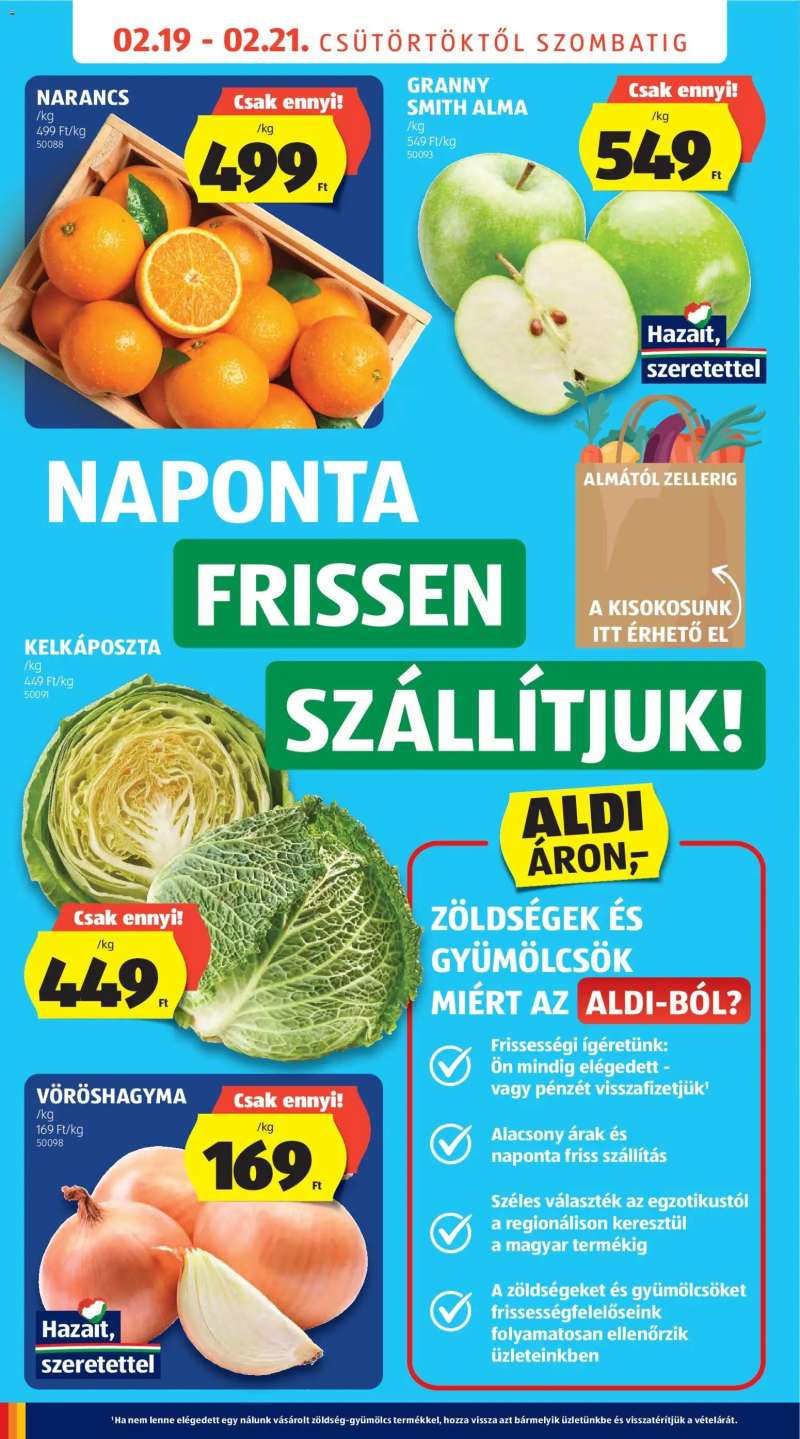 Aldi Újranyitás: Budapest 2 oldal