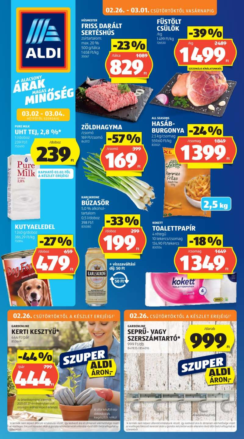 Aldi Akciós Újság 1 oldal