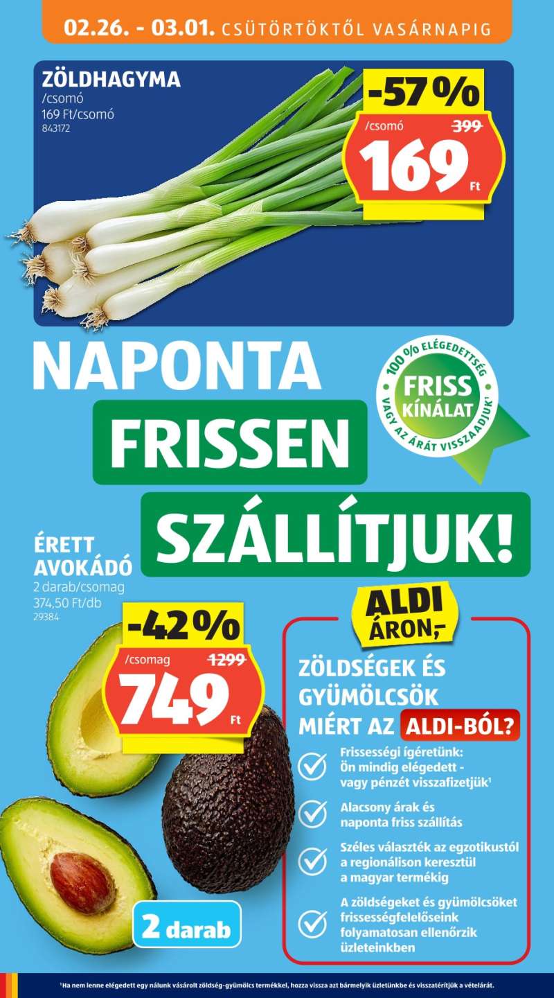 Aldi Akciós Újság 4 oldal