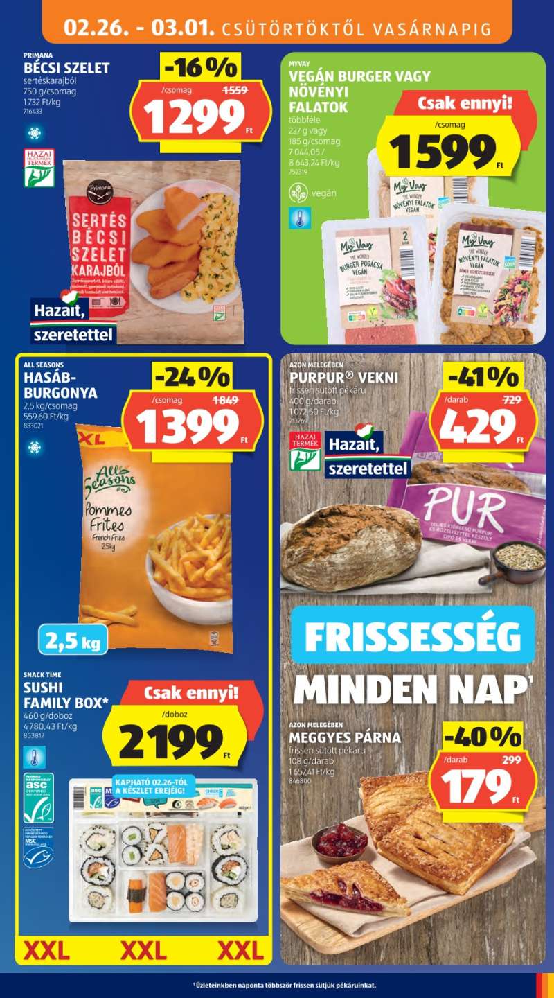 Aldi Akciós Újság 9 oldal