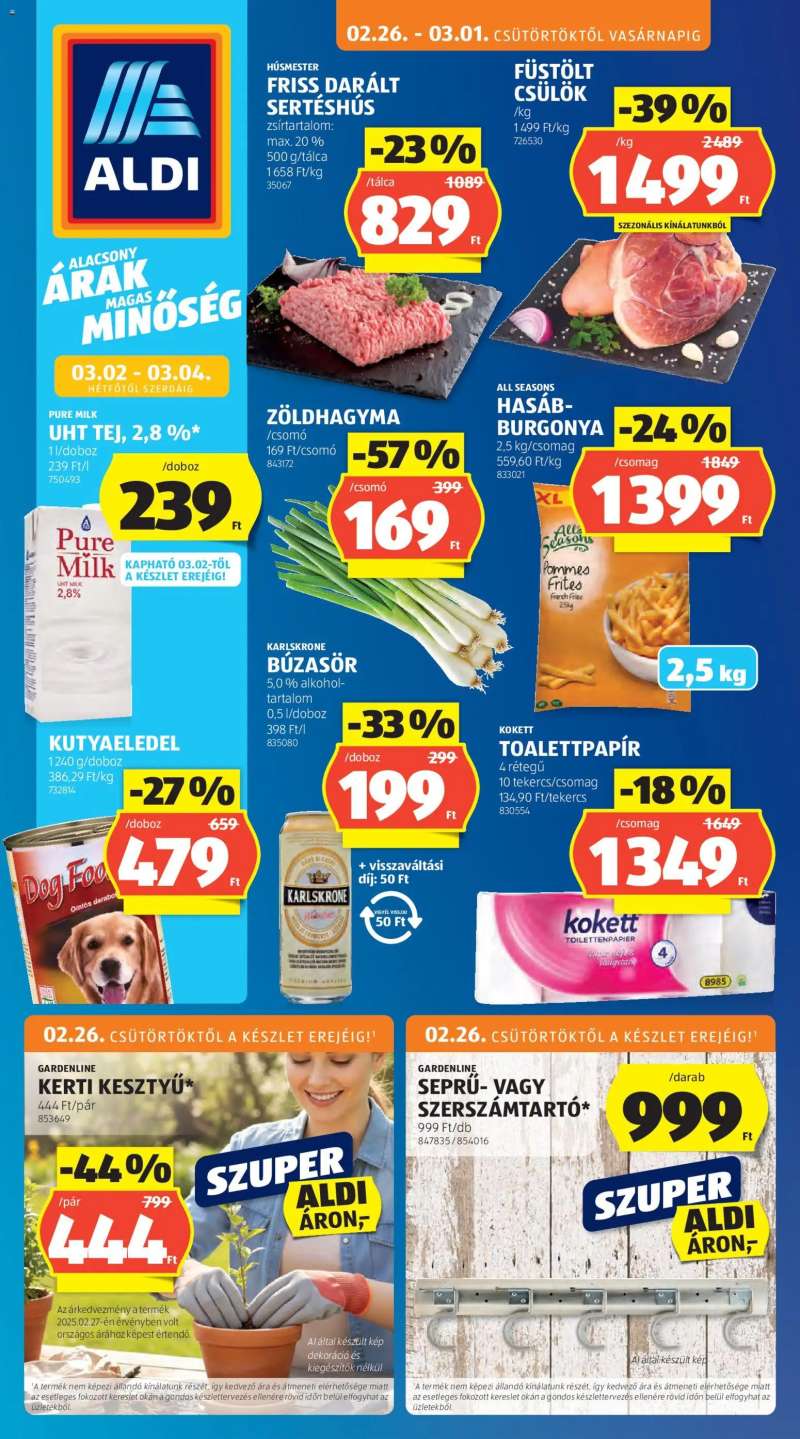 Aldi Akciós újság Aldi 1 oldal