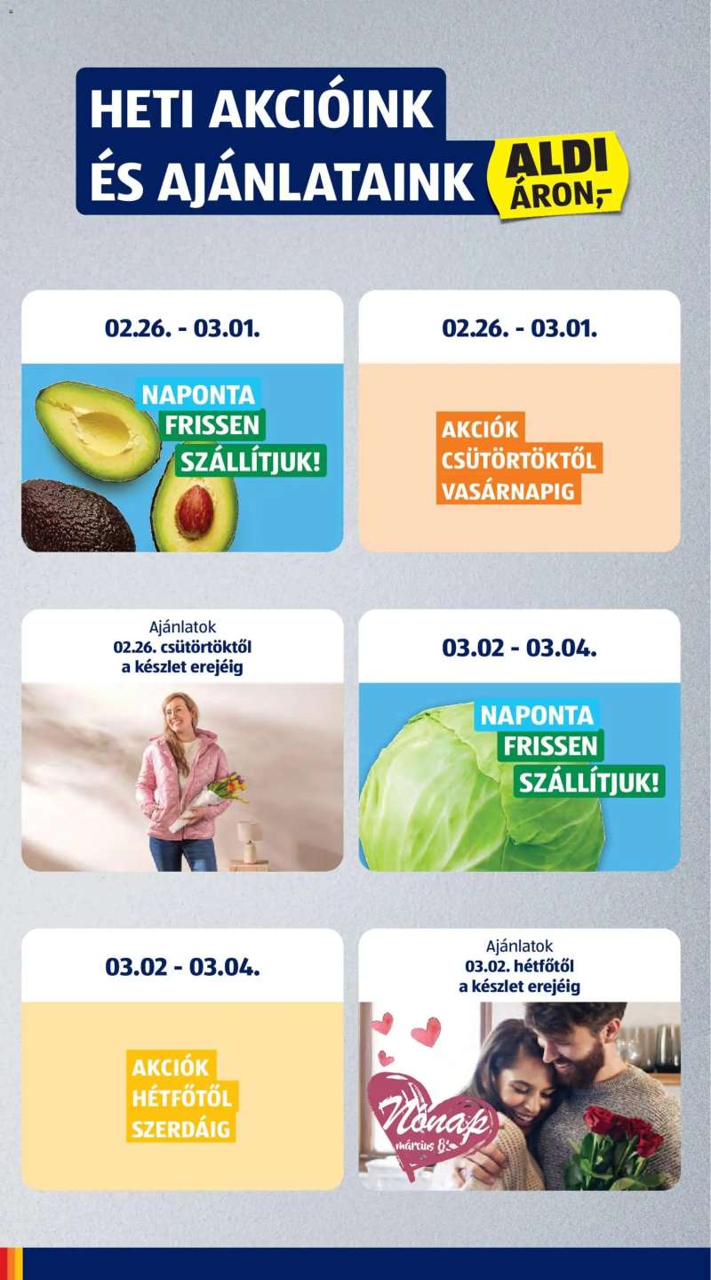 Aldi Akciós újság Aldi 2 oldal
