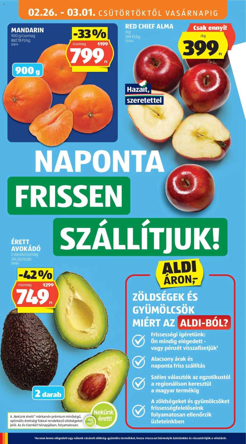 Aldi Akciós újság Aldi 6 oldal