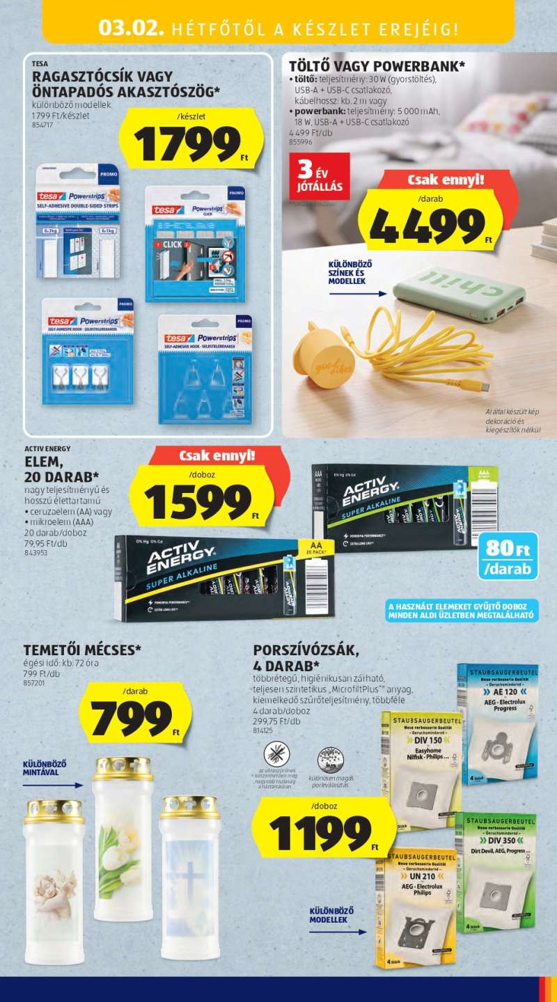 Aldi Középső sor 21 oldal