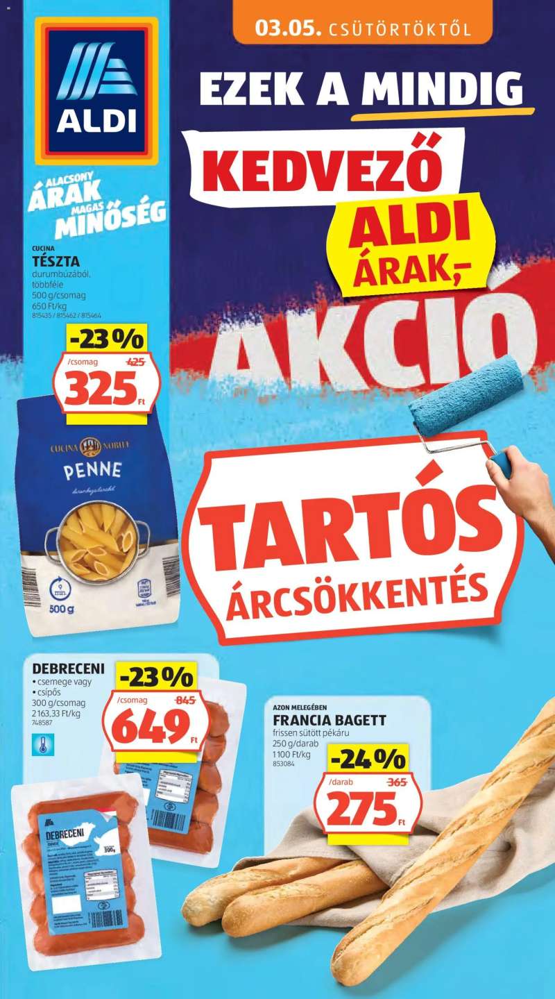 Aldi Aldi akciós újság 3 oldal