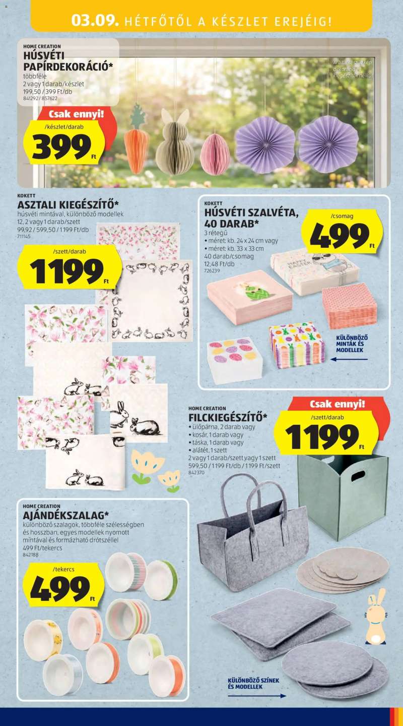 Aldi Aldi Középső sor termékei 15 oldal