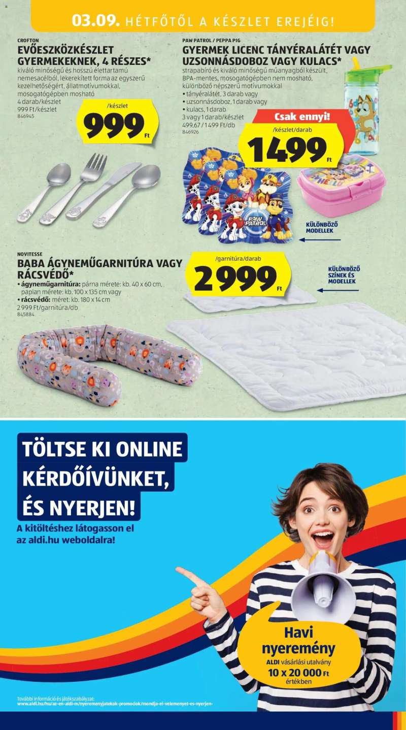 Aldi Aldi Középső sor termékei 21 oldal