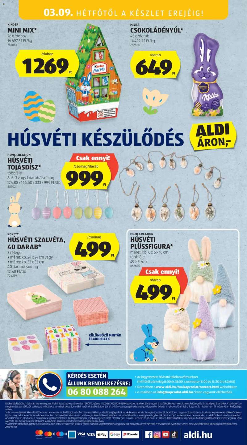Aldi Aldi Középső sor termékei 24 oldal