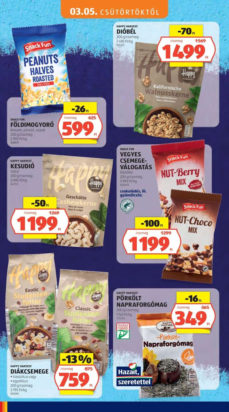 Aldi Aldi Tartós árcsökkentés flyer 16 oldal