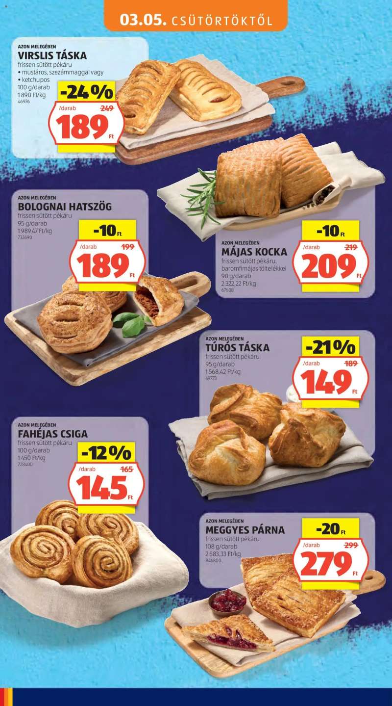 Aldi Aldi Tartós árcsökkentés flyer 2 oldal