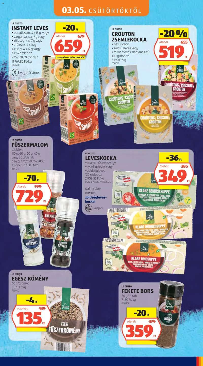 Aldi Aldi Tartós árcsökkentés flyer 23 oldal