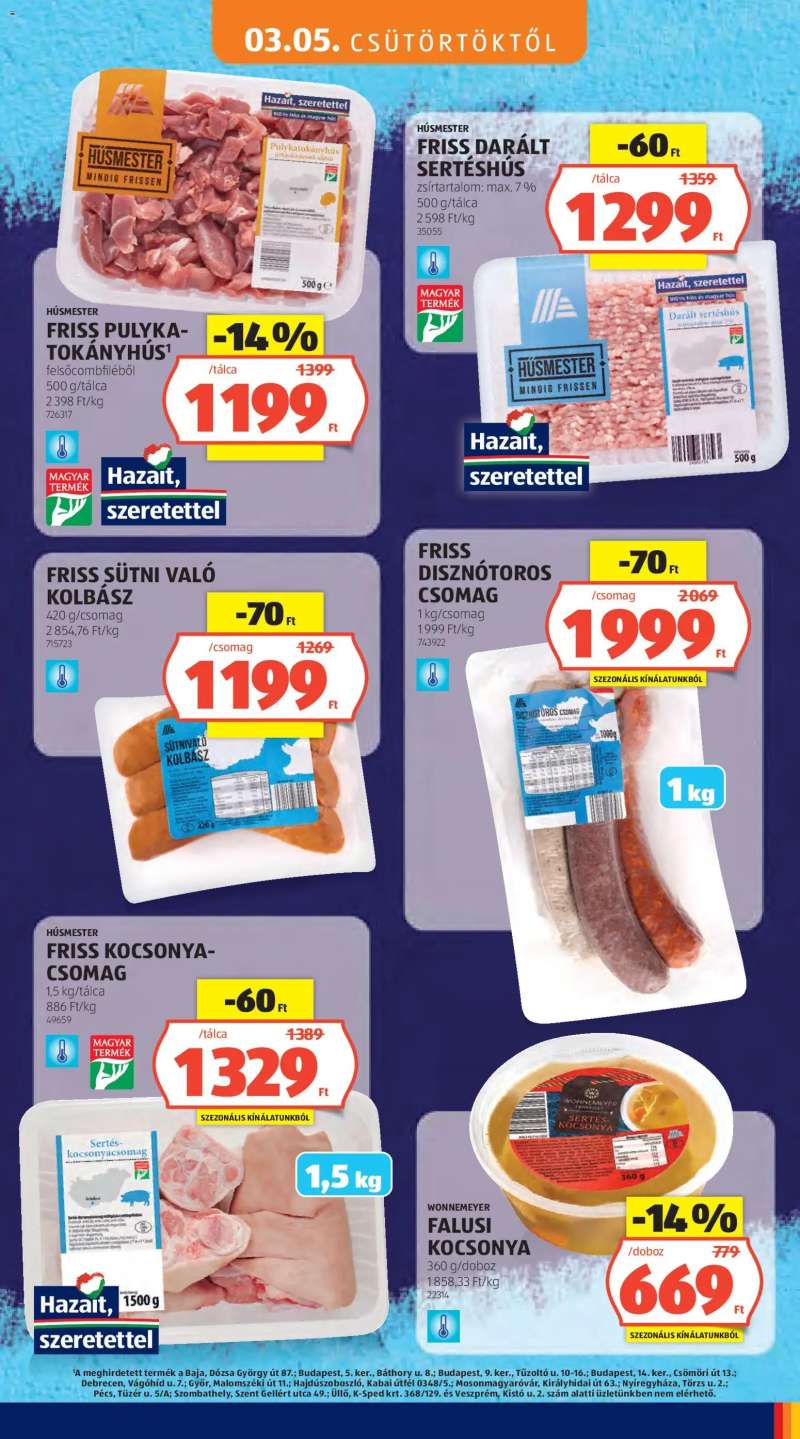 Aldi Aldi Tartós árcsökkentés flyer 5 oldal